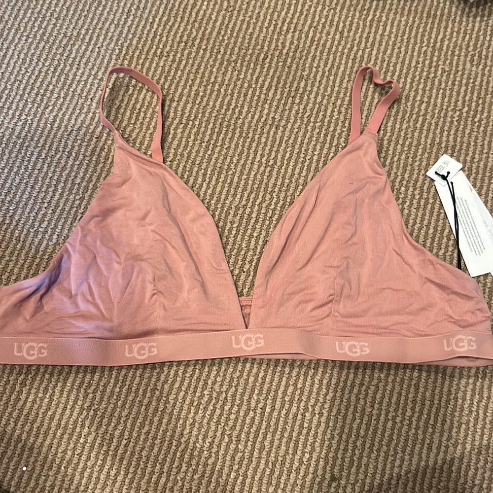 NWT UGG Francis Pink Triangle Bralette Seamless Comfort size M or XL - Picture 8 of 14
